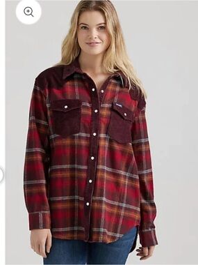 Wrangler Women’s Corduroy/Flannel Shirt